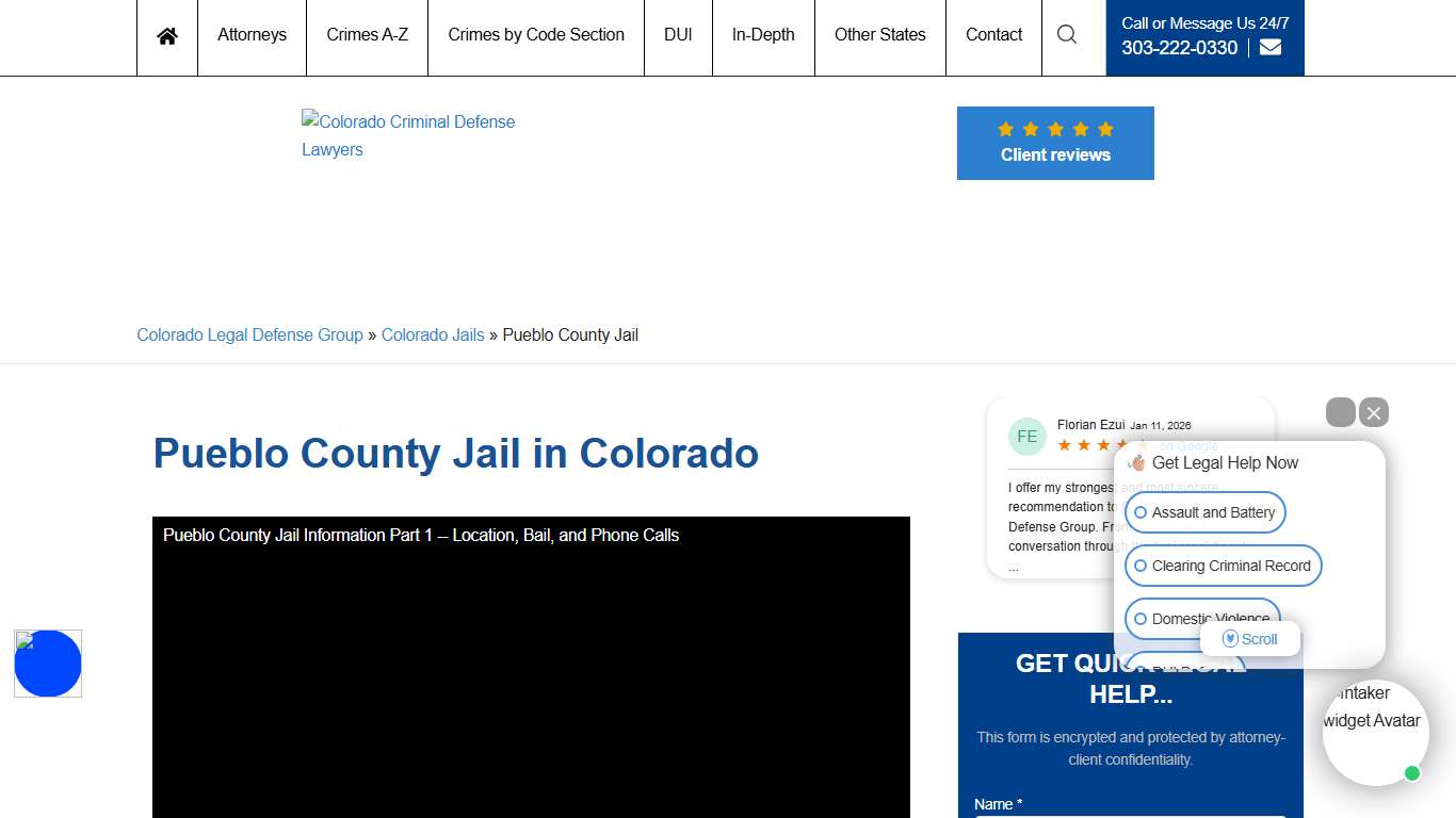 Pueblo County Jail in Colorado